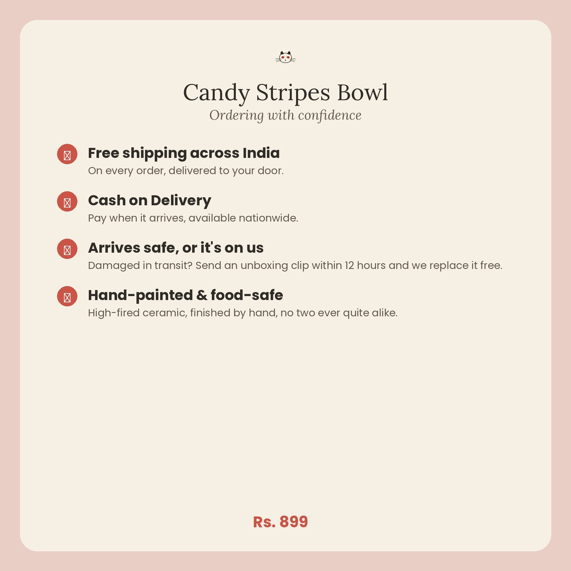 Candy Stripes Bowl